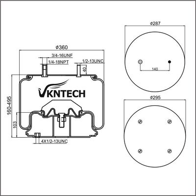 AANHANGWAGEN LUCHTVEER SAF 3.229.0030.00 Contitech 912NP01 Firestone W01-M58-8502 1T19F-14/L-14 VERVANGEN DOOR VKNTECH 1K8502