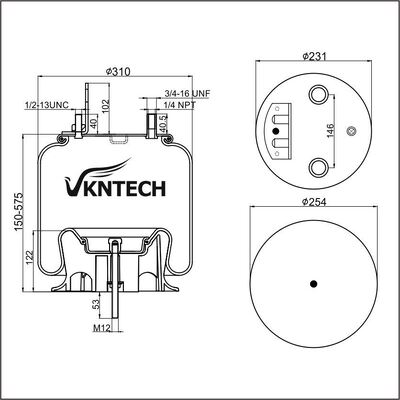 LUCHTVEREN Firestone W01-358-9786 VERVANGEN DOOR VKNTECH 1K9876