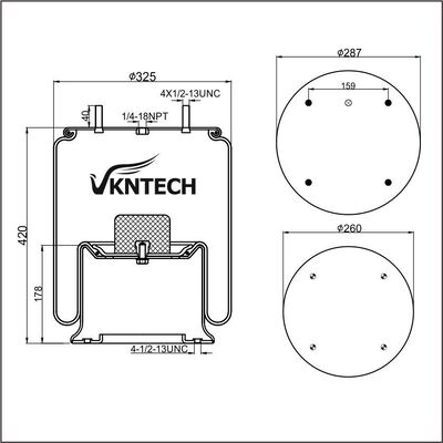 TRAILER LUCHTVEREN NIEUW WEG 90557069 HENDRICKSON S2063 RIDEWELL 1003589158C Firestone W01-358-9158 vervangen door VKNTECH 1K9158