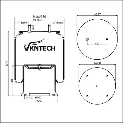 CONTITECH 11 10.5-22 S 750 Firestone W01-358-5505 1T19L-12 Goodyear 1R14-113 566283030 vervangen door VKNTECH 1K5505
